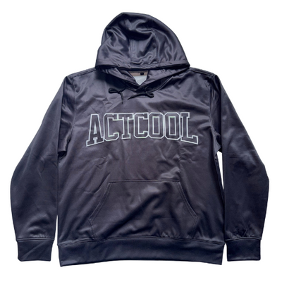 ACTCOOL HOODIE BLACK SKULL & SPIDER