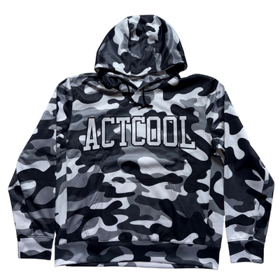 ACTCOOL HOODIE BLACK & WHITE CAMO