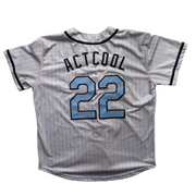 ACTCOOL PINSTRIPE BUTTON-UP IVORY