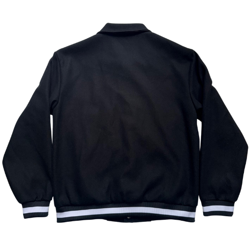 ACTCOOL BUTTON-UP COLLAR JACKET BLACK & WHITE